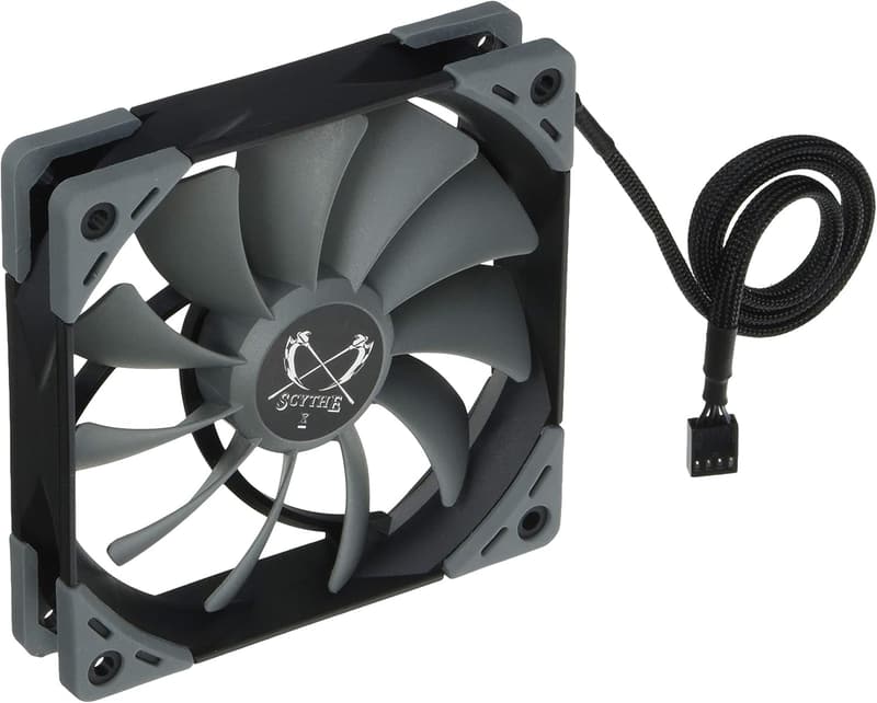 KAZE FLEX PWM 120mmファン 防振ラバー付き 高密度密閉型