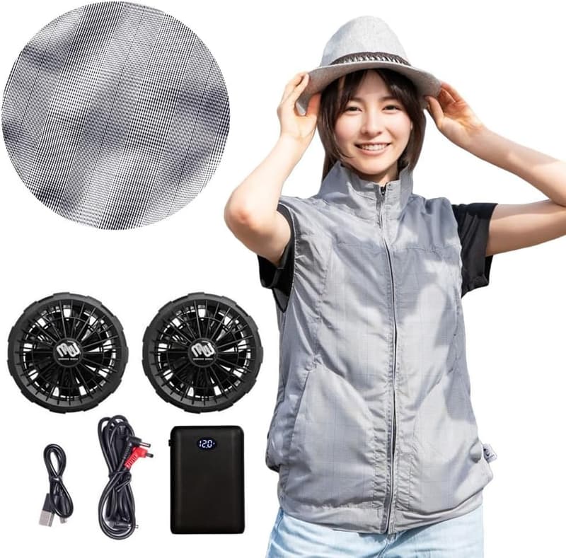 レディース空調作業服 フルセット ファン付き