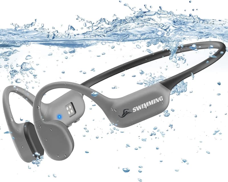 骨伝導イヤホン Bluetooth 5.4 完全防水 IP68 32GBメモリ内蔵 最大8000曲再生可能 スポーツ向け ワイヤレスヘッドホン