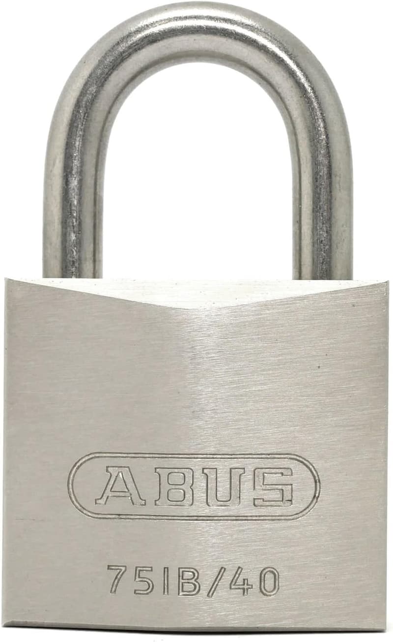 真鍮南京錠 BPEC75IB/40 KD - ディンプルシリンダータイプ、ステンレス製バラ番