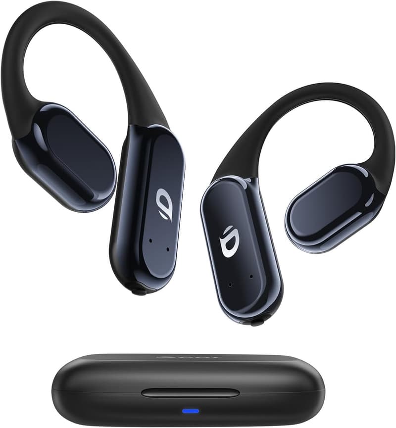ワイヤレス骨伝導イヤホン OWS - Bluetooth 5.3、最大60時間再生、IP68防水、スポーツ用