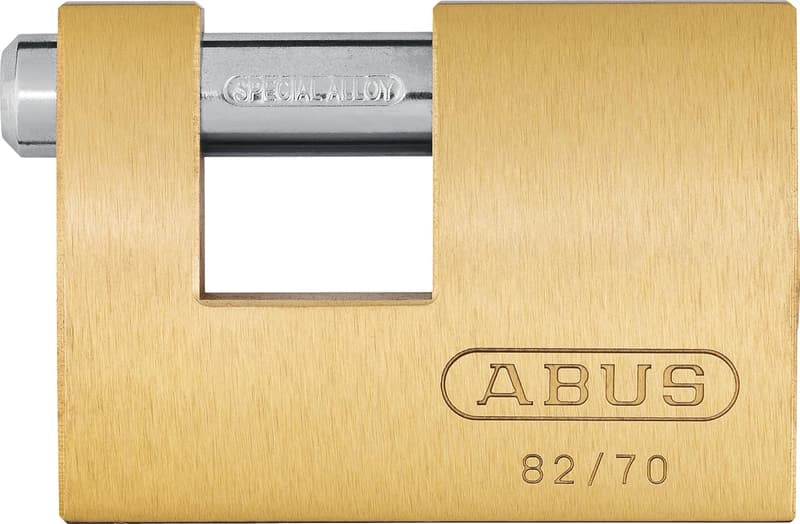 モノブロックシリンダー南京錠82-70（ABUS）