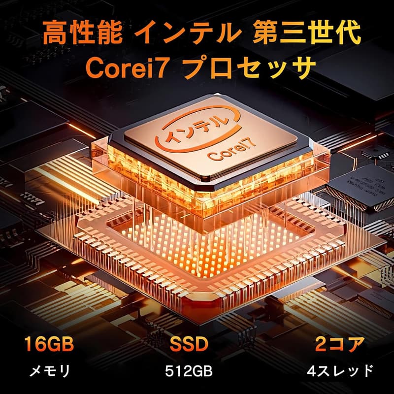 一体型パソコン 24型フルHD/第3世代Core i7/16GBメモリ/512GB SSD/Win11/MS Office 2019/無線WIFI/キーボード・マウス付属