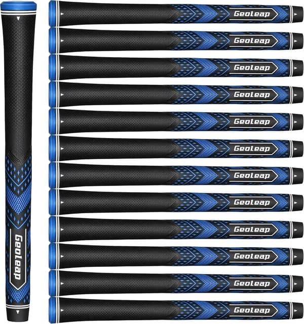 13件セット Geoleap ゴルフグリップ - ソフトでテーパーデザイン、優れたトラクションとパフォーマンス、標準サイズ