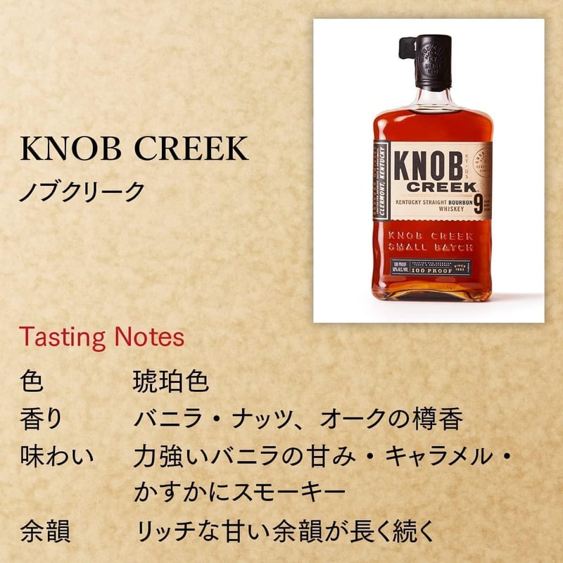 ノブクリーク バーボンウイスキー 750ml