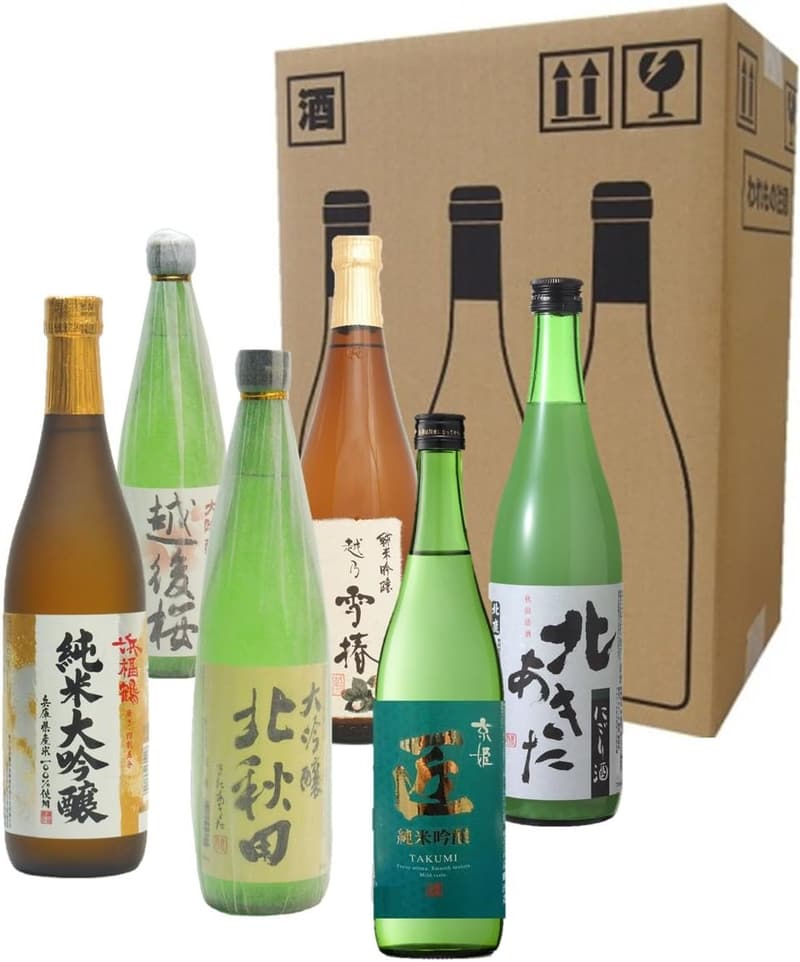 金賞受賞日本酒飲み比べセット 720ml×6本