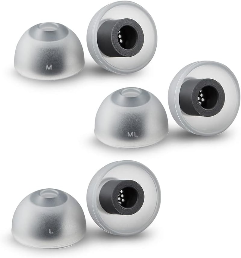 ASMR専用医療用シリコンイヤーピース M/ML/Lサイズ各1ペア【低刺激・高遮音】