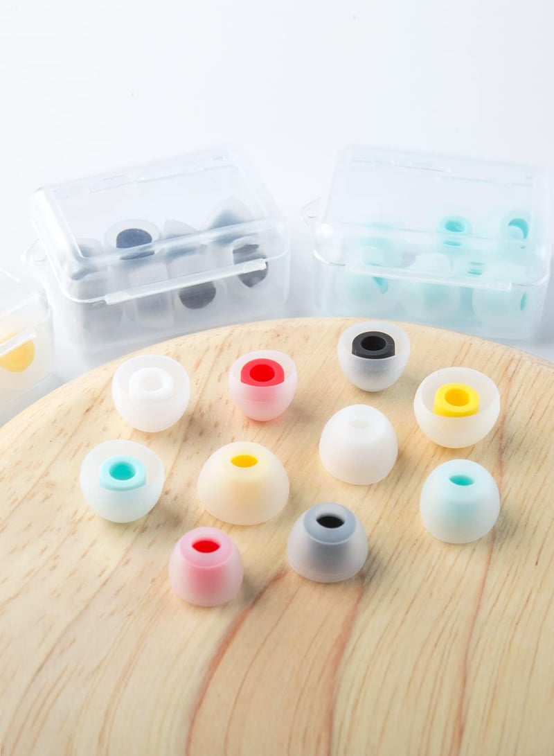 KBEAR 07 シリコンイヤーピース 5サイズセット - 重低音強化・快適フィット・水洗い可能