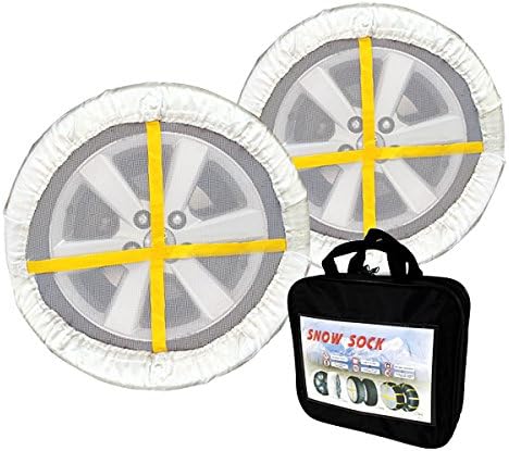布製タイヤチェーン スノーソック 簡単装着 滑り止め 165/60R14 185/55R14 155/65R14 175/60R14