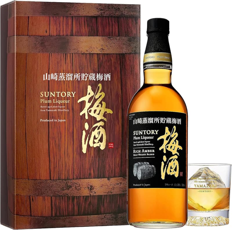 サントリー梅酒 山崎蒸溜所貯蔵リッチアンバーグラスセット 750ml