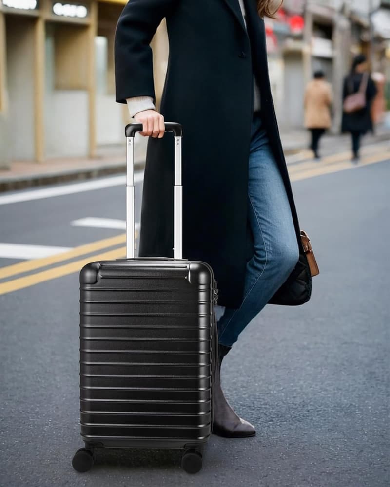 機内持ち込みスーツケース Sサイズ 耐衝撃 軽量 40L ブラック