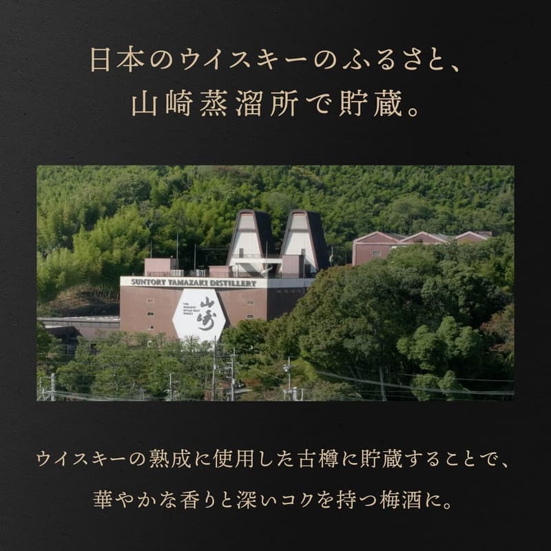 梅酒リッチアンバー750ml - サントリー山崎蒸溜所貯蔵ギフトセット