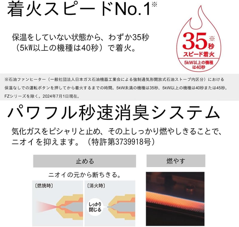 ダイニチ石油ファンヒーター NCタイプ 木造9畳/コンクリート12畳 ムーンホワイト
