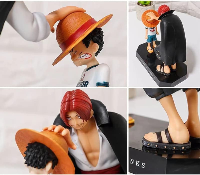 ワンピース ルフィ&シャンクス 塗装済み完成品フィギュア