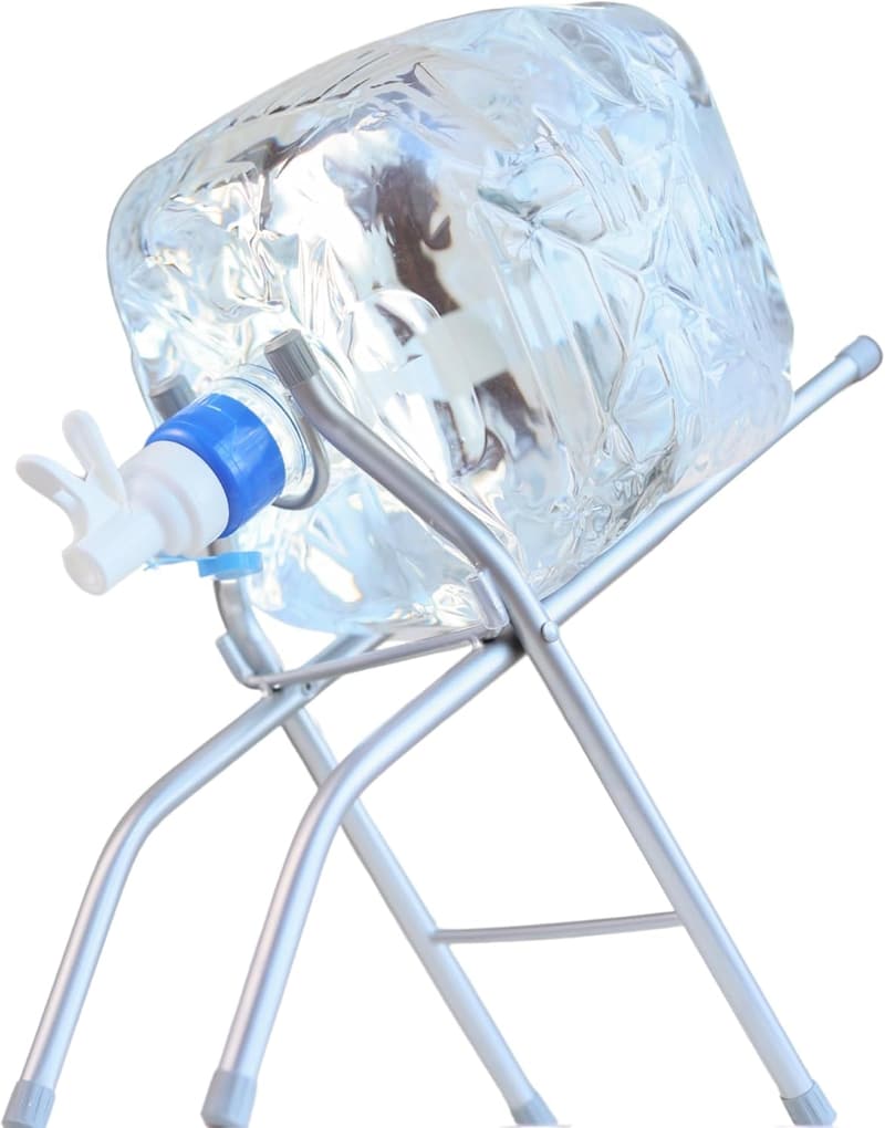 防災用折りたたみポータブルボトルスタンド - 災害時・屋外BBQ・キャンプ対応