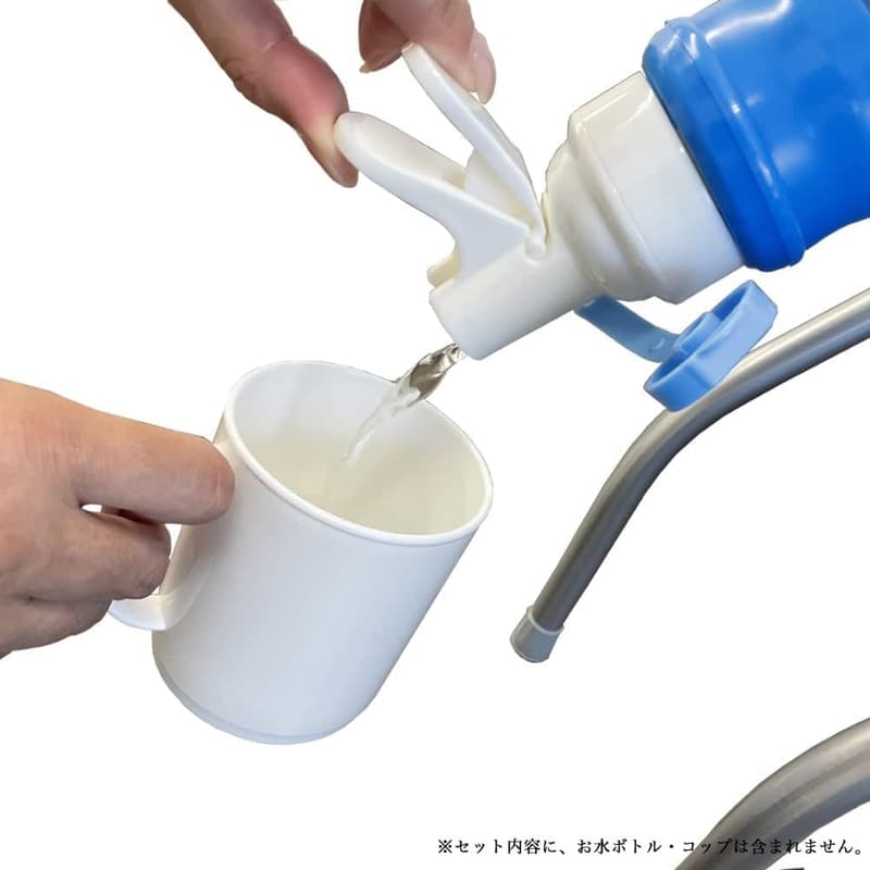 防災用折りたたみポータブルボトルスタンド - 災害時・屋外BBQ・キャンプ対応