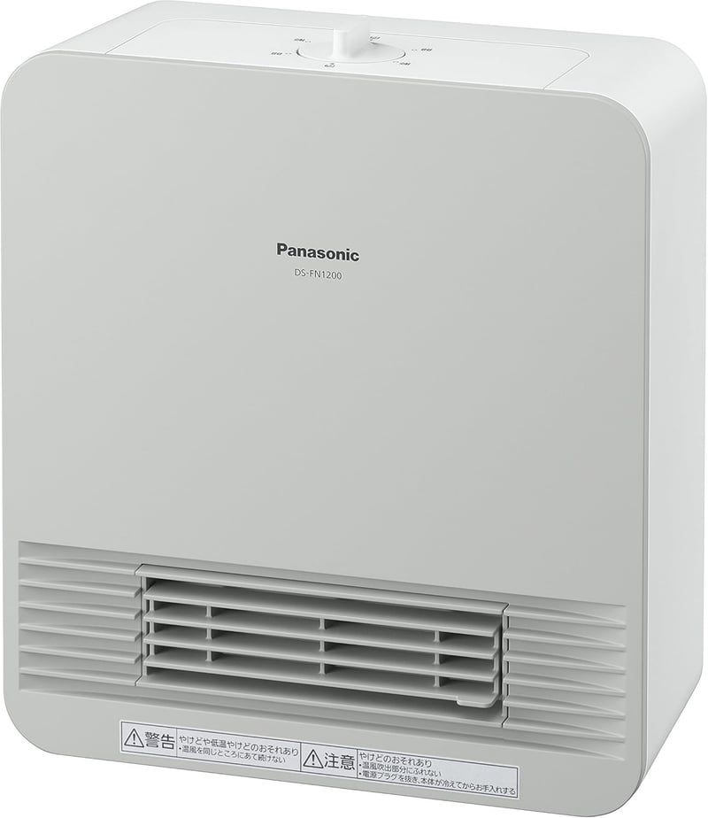 パナソニック 防滴 小型セラミックファンヒーター ホワイト DS-FN1200-W