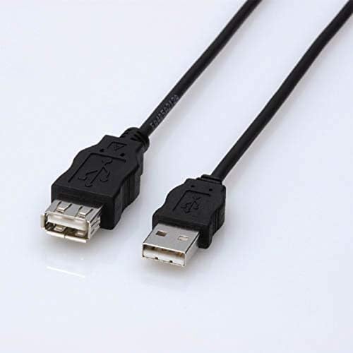 USB2.0 延長ケーブル (USB Aオス - USB Aメス) 3m ブラック RoHS準拠