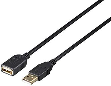 バッファロー USB2.0延長ケーブル 2m カーボン素材 ブラック
