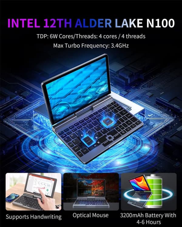 ウルトラポケットPC 日本語キーボード搭載 Windows 11 Pro 12GB RAM 512GB SSD