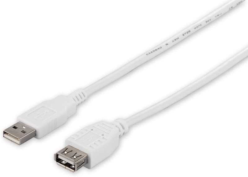 BUFFALO USB2.0延長ケーブル (A to A) ホワイト 1.5m