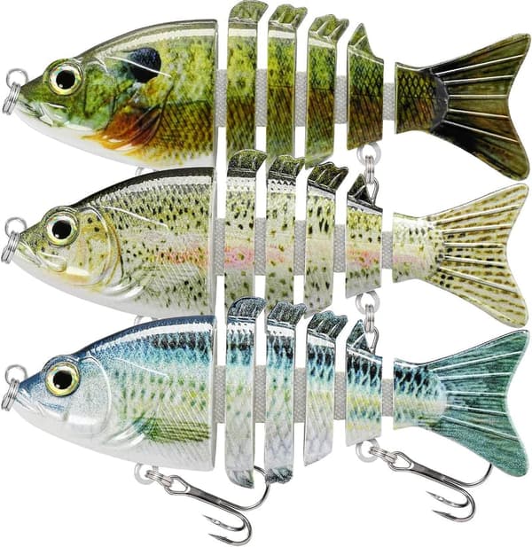 ジョイントルアー 鮎・バス・雷魚対応 防錆フック付き 各種サイズ 2g～64g フィッシングルアー