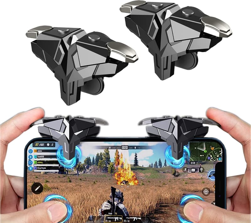 荒野行動・PUBG Mobile対応 金属製ゲームコントローラー スマホ用高感度パッド