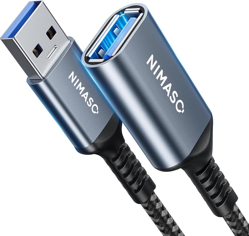 USB3.0延長ケーブル 1.0m タイプAオス - タイプAメス