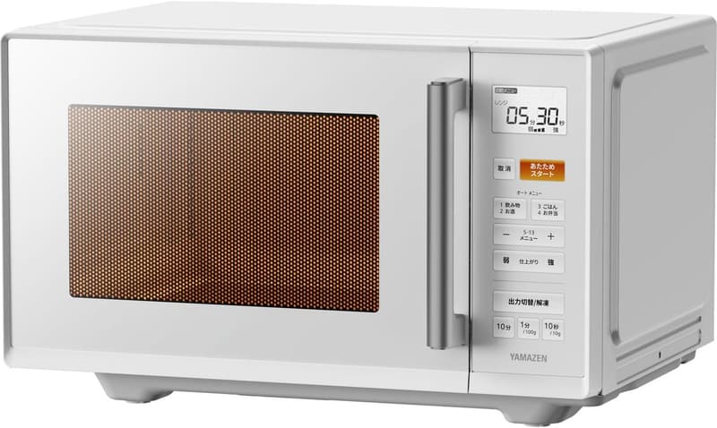 大容量23L単機能電子レンジ シンプル操作 ホワイト YRV-F230(W)