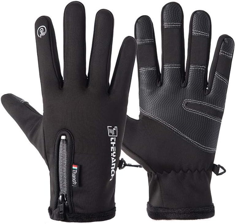 防寒タッチパネル対応スポーツグローブ 男女兼用 断熱防風・撥水加工