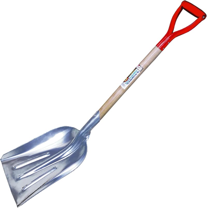 RISUリス印 大型アルミ炭スコップ #3 軽量 防雪リブ付き