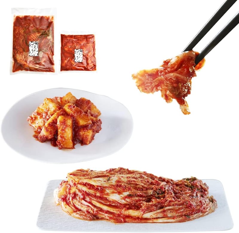 選べる野菜キムチ お試し2品セット 500g白菜・100g大根 国内製造 発酵食品 ギフト おつまみ