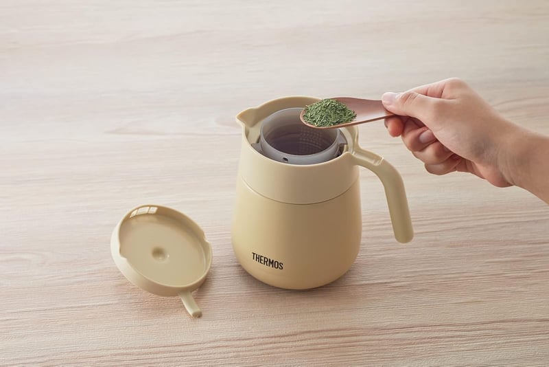 サーモス ストレーナー付き真空断熱ティーポット 700ml ライトグレー
