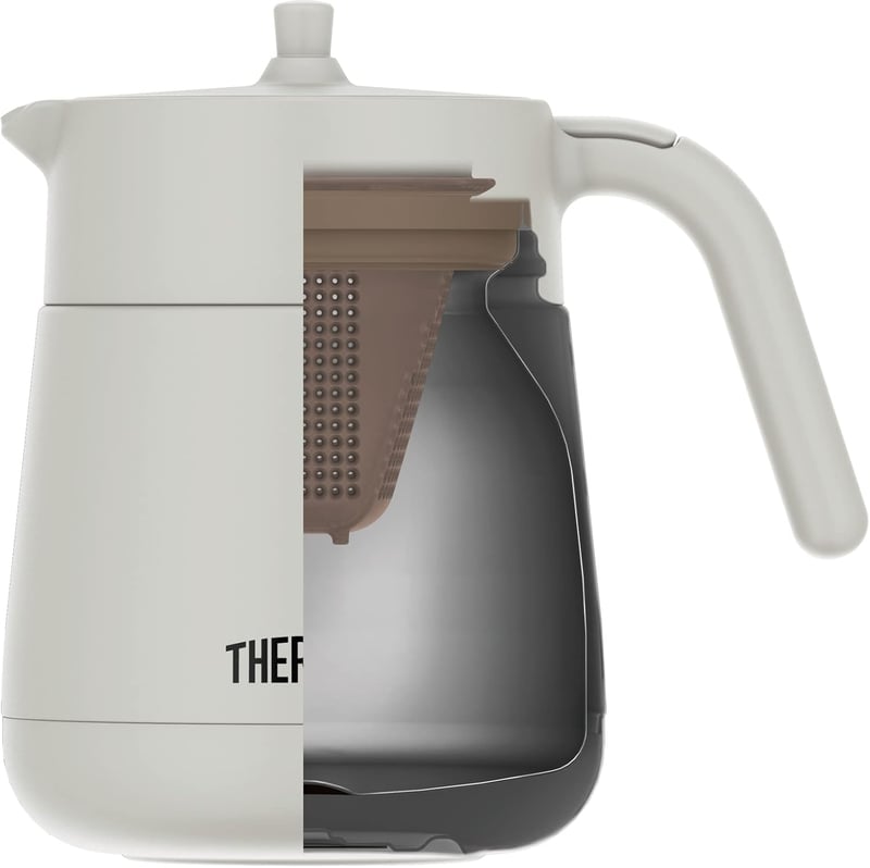 サーモス ストレーナー付き真空断熱ティーポット 700ml ライトグレー