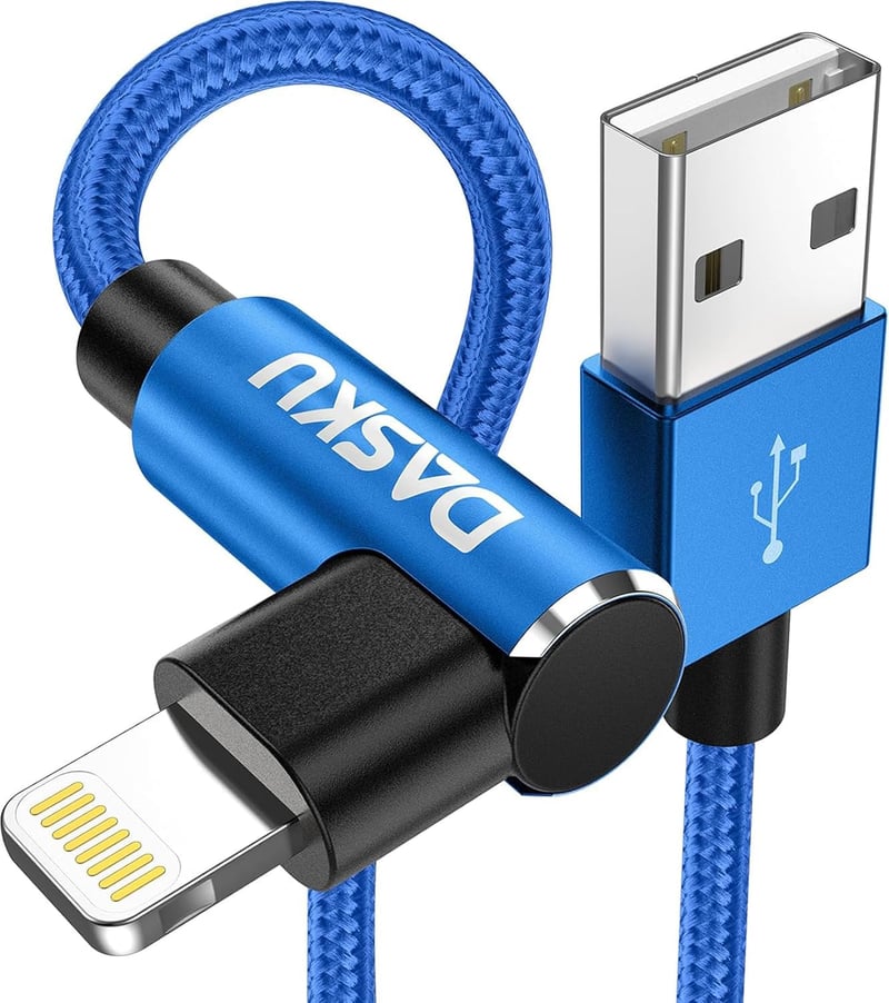 MFi認証 L字型 iPhone充電ケーブル 2M×2本 断線防止