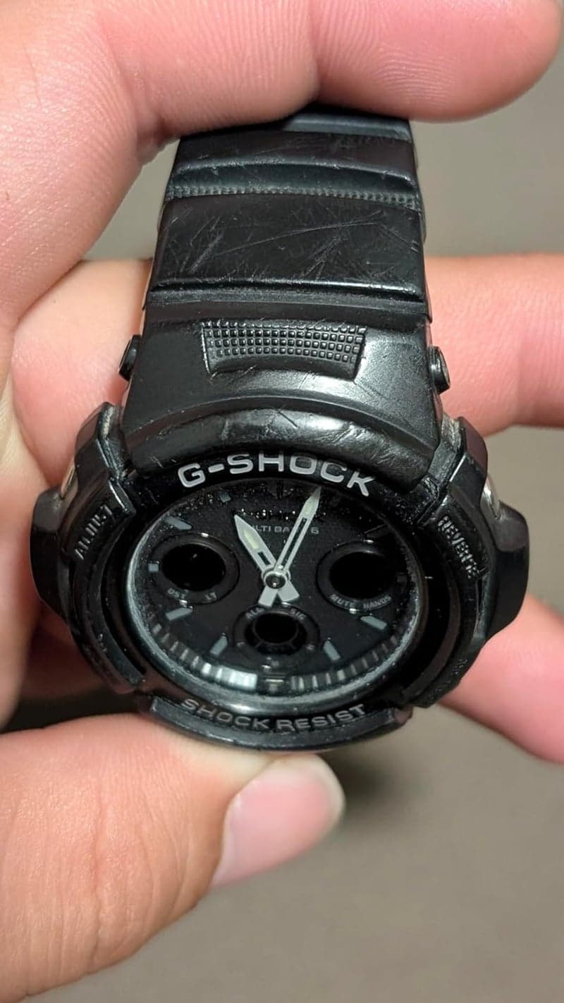 G-SHOCK タフソーラー 電波時計 メンズ AWG-M100B-1A