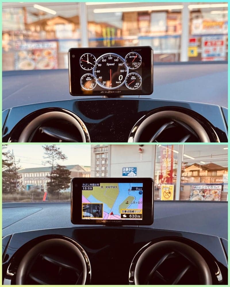 ユピテル GS303L GPS内蔵レーダー探知機 - 移動オービス対応 3.6型液晶
