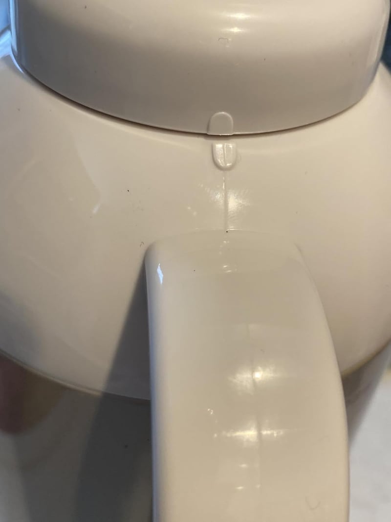ガラスハンドポット 1.0L 真空断熱構造 保温・保冷 ピンク