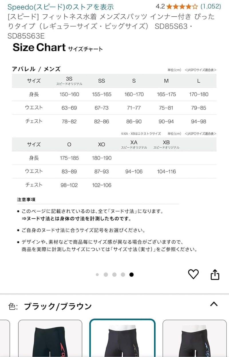 フィットネス用メンズスパッツ UVカット 4分丈 水着インナー付き