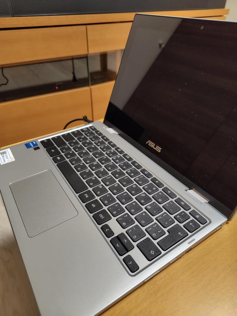 ASUS Chromebook Flip CX5 16インチ 日本語キーボード 8GBメモリ ミネラルグレー