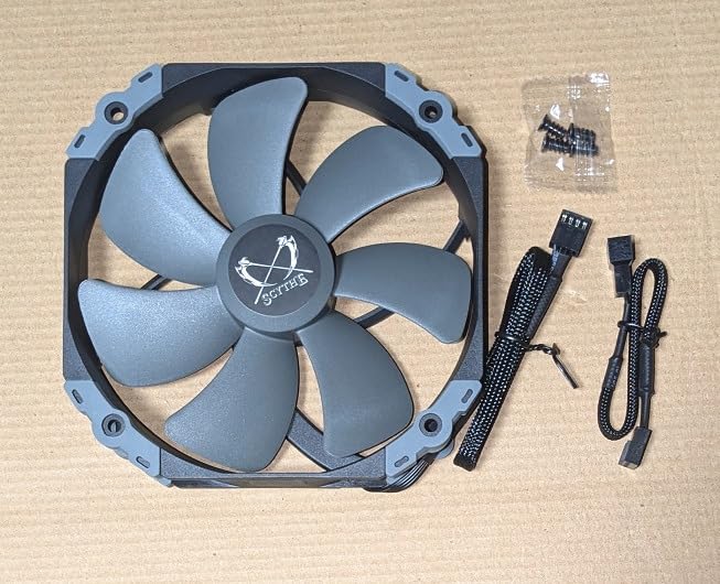 防振ラバー搭載 140mm ケースファン KAZE FLEX PWM 1800rpm