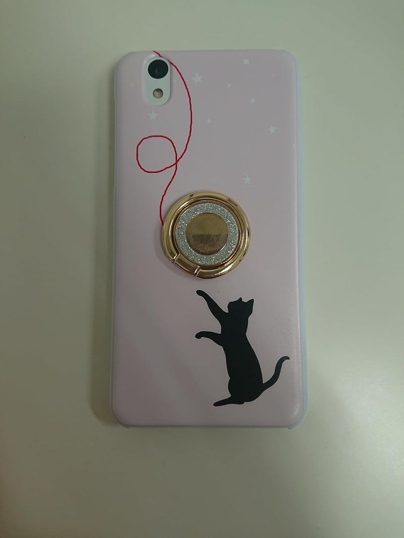 ZenFone 5 (ZE620KL) スマホケース カバー [ネコと星デザイン]