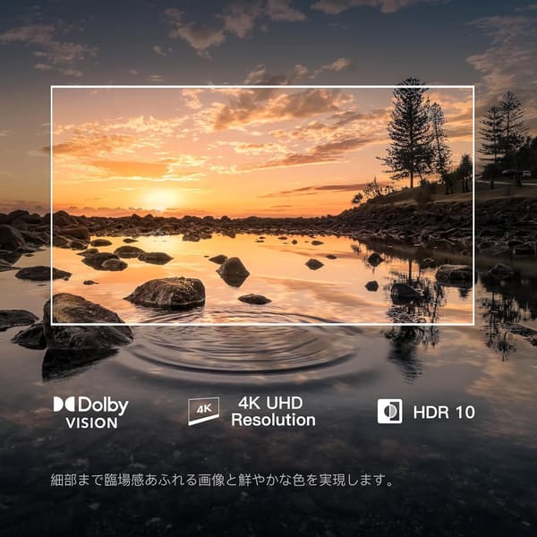 43V型 4K Google TV スマートテレビ - HDR10・Dolby Vision・音声検索対応