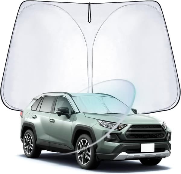 トヨタ RAV4専用 フロントサンシェード UVカット 軽量 コンパクト 車中泊対応