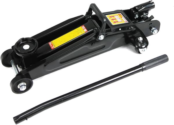 2tフロアジャッキ（エマーソン） - 卓上タイプ、安全設計、最低位130mm/最高位385mm、軽自動車・ミニバン対応