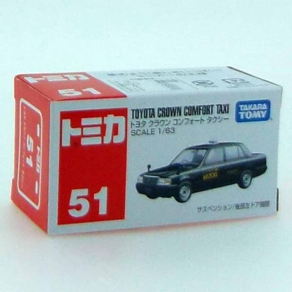 トミカ No.051 トヨタ クラウン コンフォート タクシー ミニカー（ブラック）