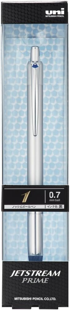 ジェットストリームプライム 油性ボールペン ノック式 0.7mm シルバー