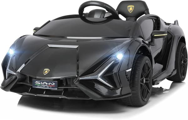 クリスマス限定！Lamborghini Sian 電動乗用カー 子供用 ラッカーブラック