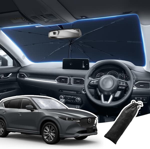 マツダCX-5専用 傘型サンシェード 2025年改良版 遮光・遮熱対応 ガラス繊維製