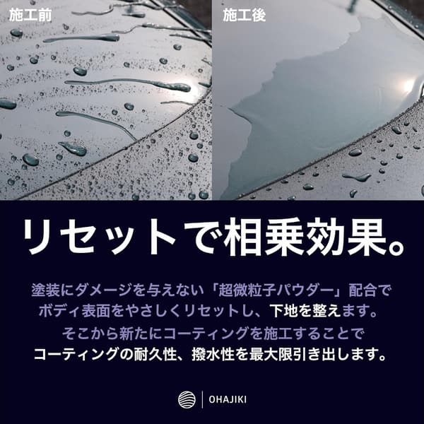 業務用 ガラスコーティング下地処理クリーナー 水垢取り マイクロファイバークロス2枚付